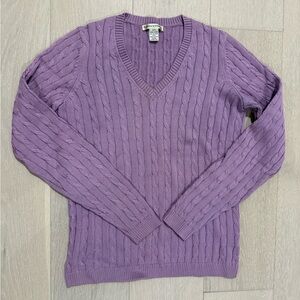 Fairway & Greene Lavender V-Neck Sweater